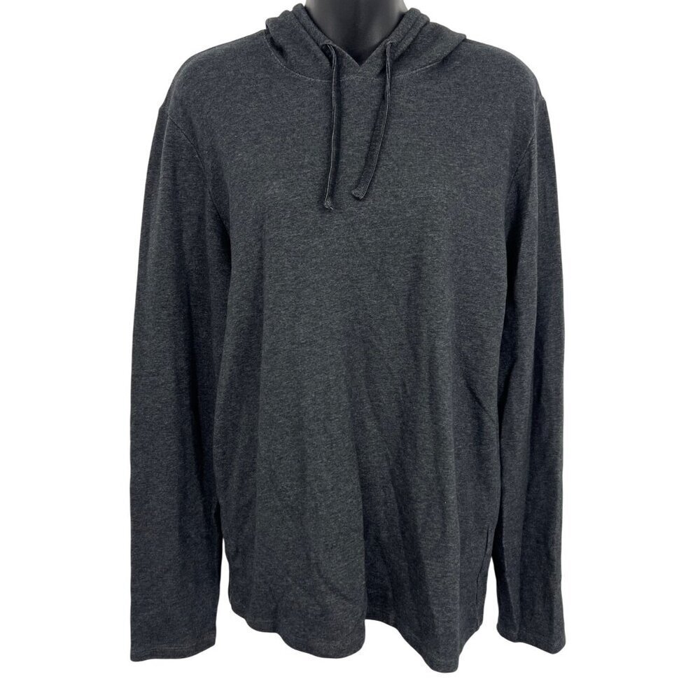 VINCE Charcoal Gray Long Sleeve Hoodie Sweatshirt Adult Size Small S Men EUC